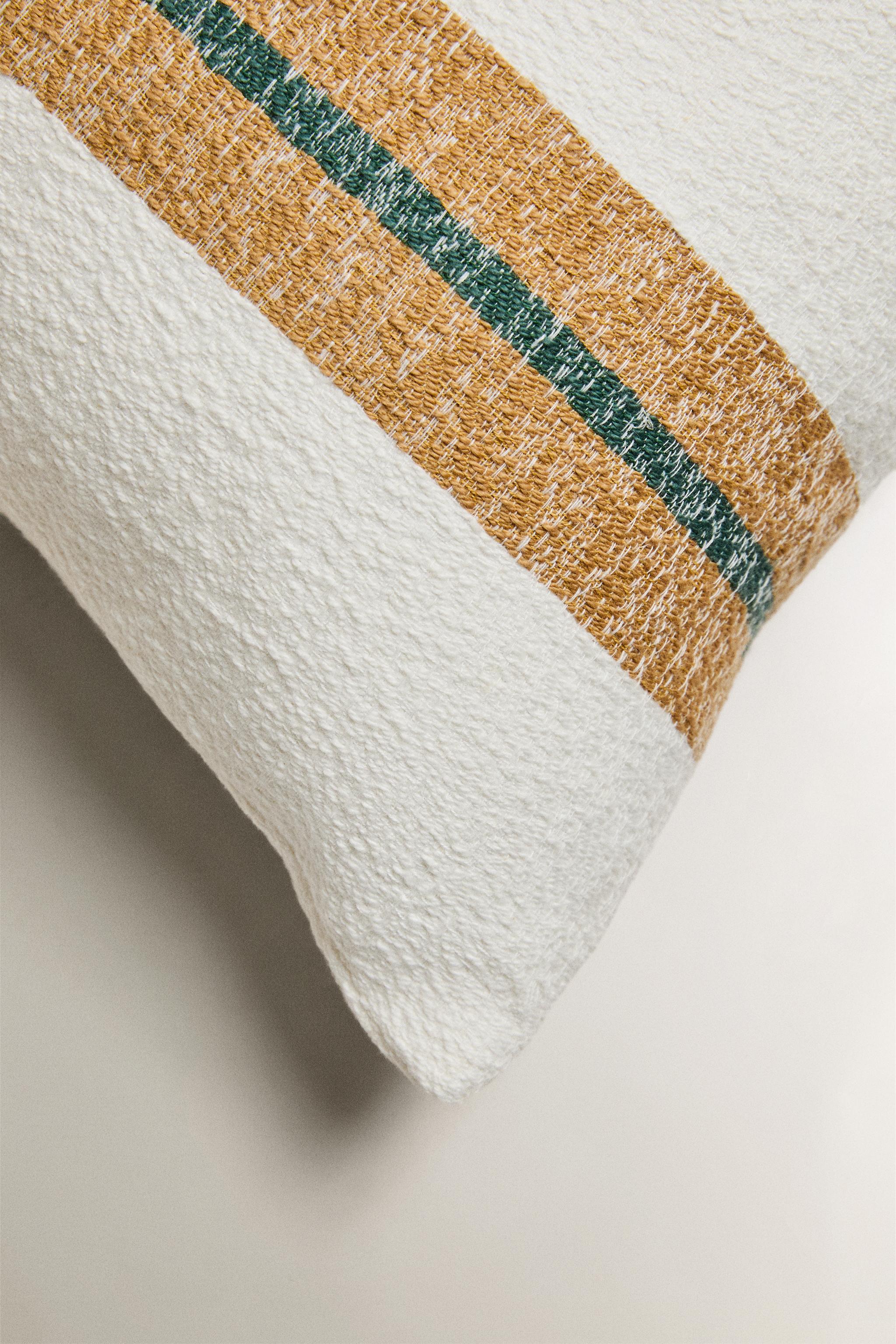 STRIPED THROW PILLOW COVER